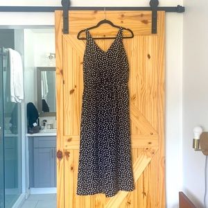 Wide leg polka dot jumpsuit (Loft size 2P)